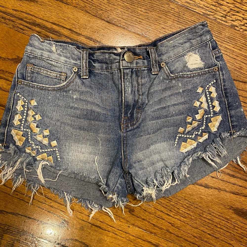 Free People Jean Shorts Size 25